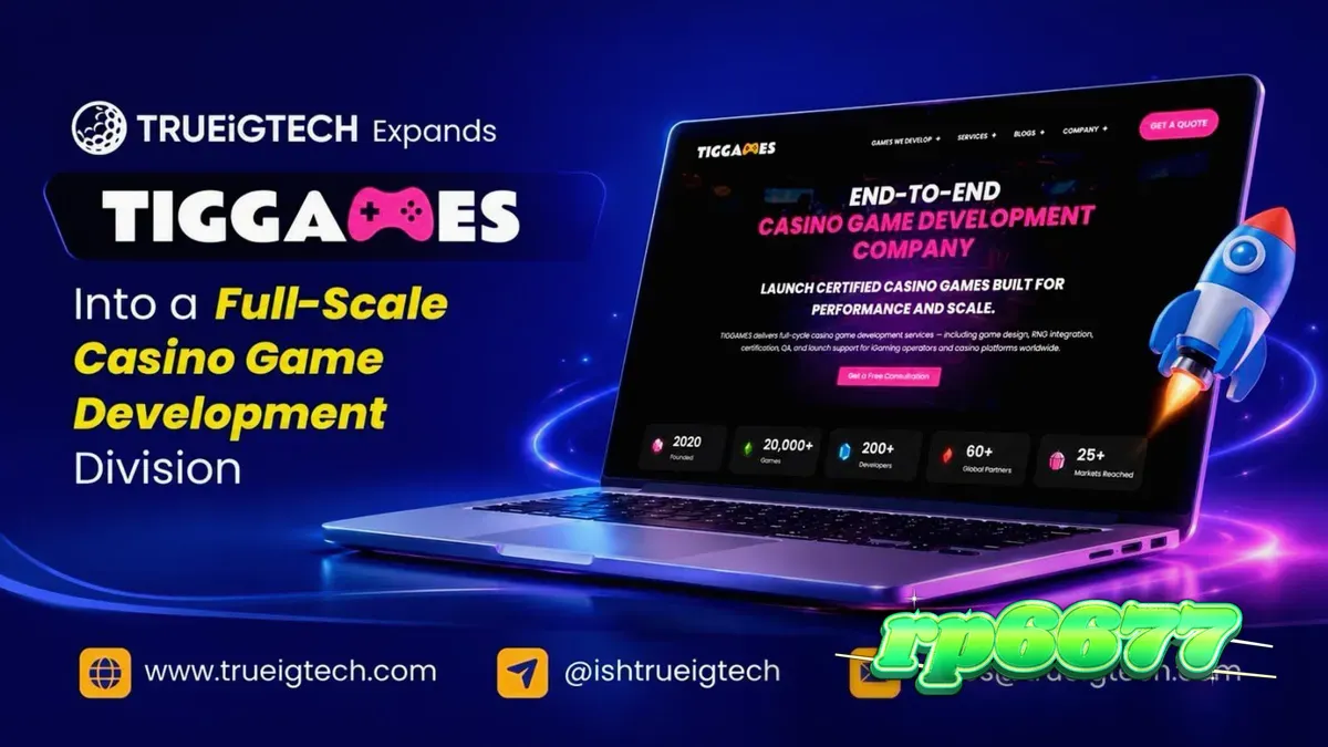 Tampilan antarmuka pengembangan game kasino modern oleh TIGGAMES
